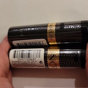 Revlon Lipstick 2 new wrapped tubes one creme and one shine makeup cosmetics